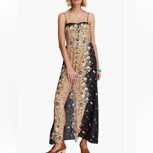 Free people morning song print maxi dress